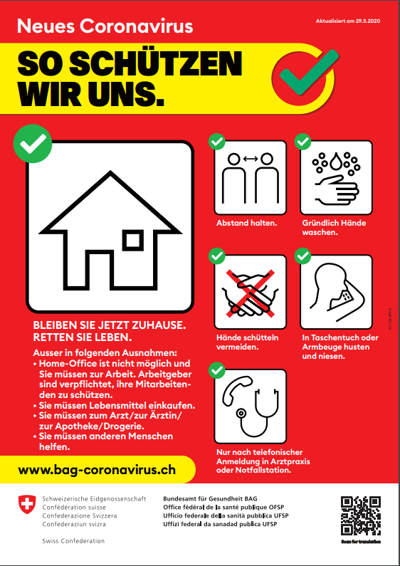 Coronavirus - so schützen wir uns